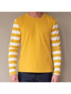 Freenote Cloth Shifter L/S Tee Mustard Combo XL
